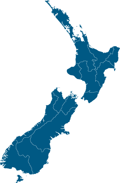 Map of New Zealand